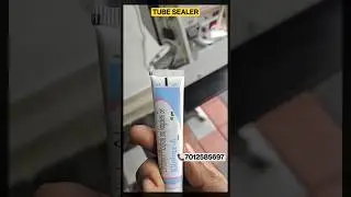 Pedal type tube sealing machine / Ointment tube sealing #tubesealer #pedalsealer