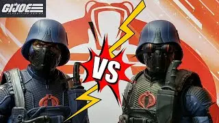 G.I Joe Classified Series 24 COBRA INFANTRY TROOPER versus Target Exclusive Cobra Island Trooper