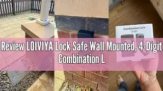 Review LOIVIYA Lock Safe Wall Mounted, 4-Digit Combination Lock Box, Extra Large Security Cabinet fo