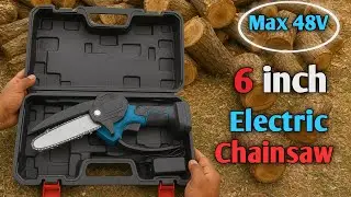 Best Electric Chainsaw machine😱| 6 Inch Cutting Power Test #chainsaw 