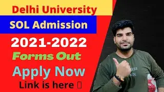 SOL Admission Started 😀| Apply Now | Session 2021-2022 | #delhiuniversity