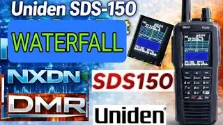 Uniden SDS150 Waterfall Demonstration & Settings 