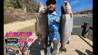 TROUT FISHING at YUCAIPA REGIONAL PARK with JIGS/ Pesca de Truchas en Yucaipa