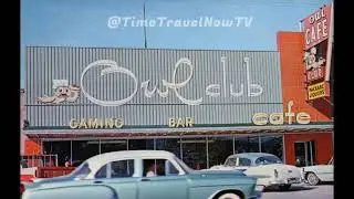 Vintage Front Street, Battle Mountain Nevada 1950's Owl Club Cafe Restaurant Midcentury Neon Sign