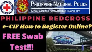 e-CIF Philippine Red Cross Online Registration for FREE Swab Test - MOA Arena | Feb&Jake Vlogs #57