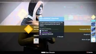 Destiny Gameplay Opening Many Engrams = Mote of Light 1080p HD