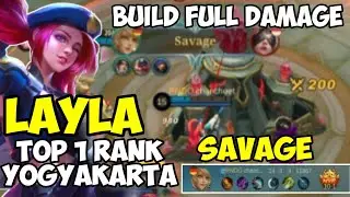 Layla top global no 1 Indonesia // gameplay Layla savage 2022 #layla #laylamlbb #savage #buildlayla