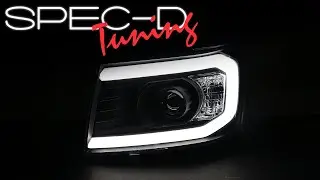 SPECDTUNING DEMO VIDEO: 2007-2013 CHEVY AVALANCHE LED PROJECTOR HEADLIGHTS