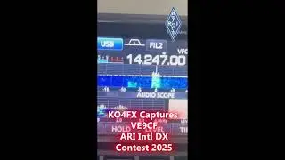 KO4FX Captures VE9CF Calling CQ During ARI International DX Contest 2025 #shorts