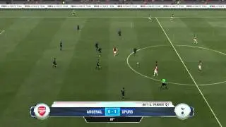 FIFA 13 gameplay Arsenal vs Tottenham Hotspur