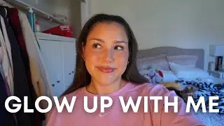 glow up with me - skincare, waxing my face, makeup tutorial
