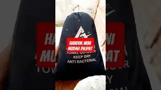 Handuk mini mudah dilipat #reviewproduct #antarestaroutdoor #handuk