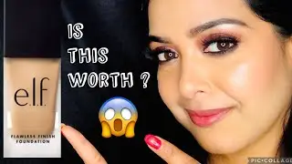 Elf cosmetics Flawless Finish Foundation |Review | Wear Test | Elf cosmetics India #makeupreview