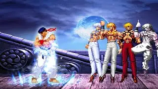 KOF MUGEN | Ice Ryu vs Orochi Team