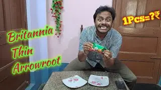 10 RS BRITANNIA THIN ARROWROOT BISCUIT // WHAT IS THE PRICE OF A SINGLE ONE // KHORCHAR KHATA
