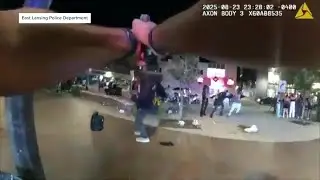 East Lansing police release footage of incident during Welcome Weekend