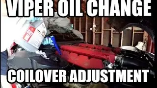 Dodge Viper Oil Change & BC Racing Coilover Adjustment