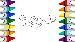 How To Color Geodude - Coloring Pages | Pokemon