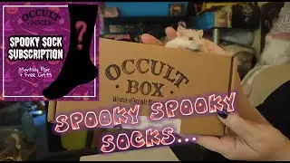 Occult Box Spooky Socks - October 2022 Unbagging - Subscription Bag Unboxing - Pumpkin Halloween