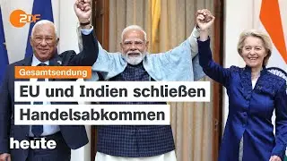 heute 19:00 Uhr vom 27.01.2026 Handelsabkommen Indien, Reform Sozialstaat, Gedenken Holocaust