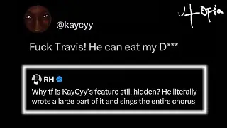 KayCyy CRYING over not being credited as a feature on Travis Scott&rsquo;s Utopia 🤔