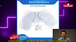 3256804206505094 Electrode Pads Replacement Gel Muscle Stimulator for Tens Ems Nerve Mu