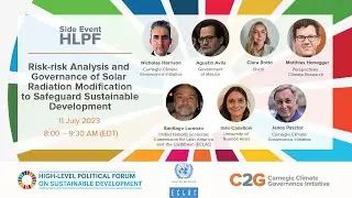 HLPF side event: Risk-risk analysis and governance of SRM to safeguard sustainable development