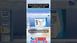 How Production Order Creates Goods Receipt in SAP | SAP QM in Production | SAP Tutorial For Free