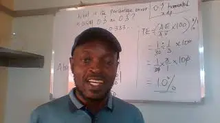 Errors: Calculating the Percentage Error in measurement