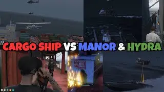MANOR & HYDRA Get WIPED By 8 Attack Helis AT THE Cargo SHIP | NOPIXEL 4.0 GTA RP