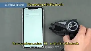 Motorcycle bluetooth intercom connect with cell phone /Freedconn R3