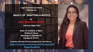 Basics of A Legal Notice by Adv Monima Khan, Calcutta High Court
