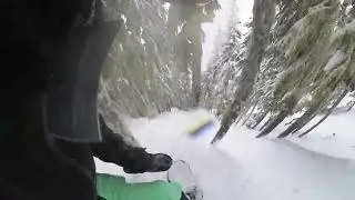24/25 Day 55 Run 08 Stevens Pass Snowboarding March