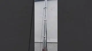 HF mast and antenna setup
