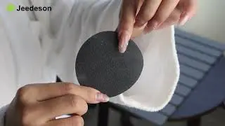 Jeedeson Dark Grey Foldable Stone Diatomaceous Earth Bath Mat