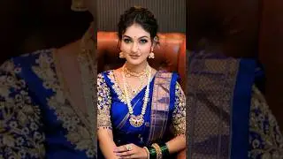 unique bridal look 😍 trending 💫 #saree #design #braidal #look #unique #trending