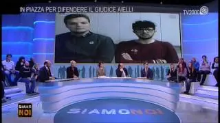 Claudio Buongiorno e Marco Fino, rappresentanti del movimento #iostoconAielli