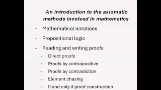 Foundational Mathematics Lesson 1