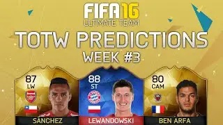 FIFA 16 TOTW 3 Predictions! Ft. Record Breaker Lewandowski, IF Sanchez, IF Ben Arfa & More!