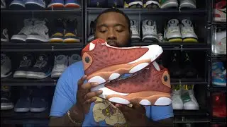 FIRST LOOK: THESE ARE NICE! Air Jordan 13 Dune Red Sneaker Review!