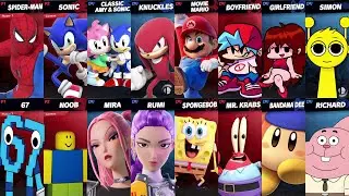 Sonic vs Spider-Man vs Mario vs 67 vs SpongeBob vs Roblox vs Fortnite vs Brainrot | Smash Bros