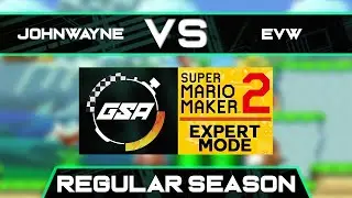 SVJohnWayne vs EricVanWilderman | Regular Season | GSA SMM2 Expert Mode Speedrun League DB Season 3