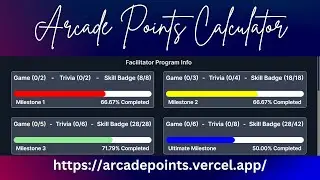 The Arcade Points Calculator System | Google Cloud Arcade 2024 | Facilitator Program | HelloArgha
