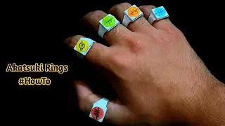 DIY - How Make Akatsuki Rings Out Of Paper | Ring Origami