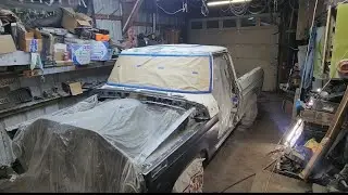  1976 ford f150  radio antenna shaved and passnger fender rust repaired