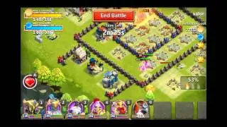 Castle Clash - 12 raids showcasing the power of Immortep, Thunder God, Druid, Paladin and Champion.