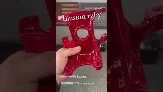 Illusion Ruby Powder Coat from Prismatic Powders #cnc #cncmachine #cncplasma #diy #powdercoating