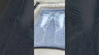 Jeans Printing Process 👖 #youtubeshorts #youtube #ytshorts #ytshort #amazing #art