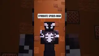 Minecraft: Symbiote Spider-Man Armor Trim #spiderman #minecraft