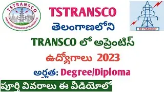 TS TRANSCO Apprenticeship jobs 2023 || Apprenticeship jobs in TS TRANSCO 2023 || e muchata